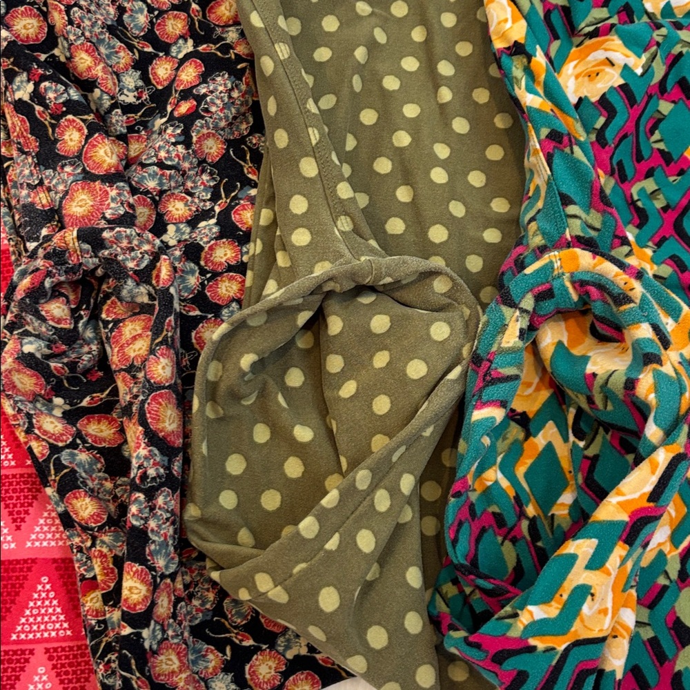 LulaRoe Leggings Six Pairs One Size - Picture 4 of 6